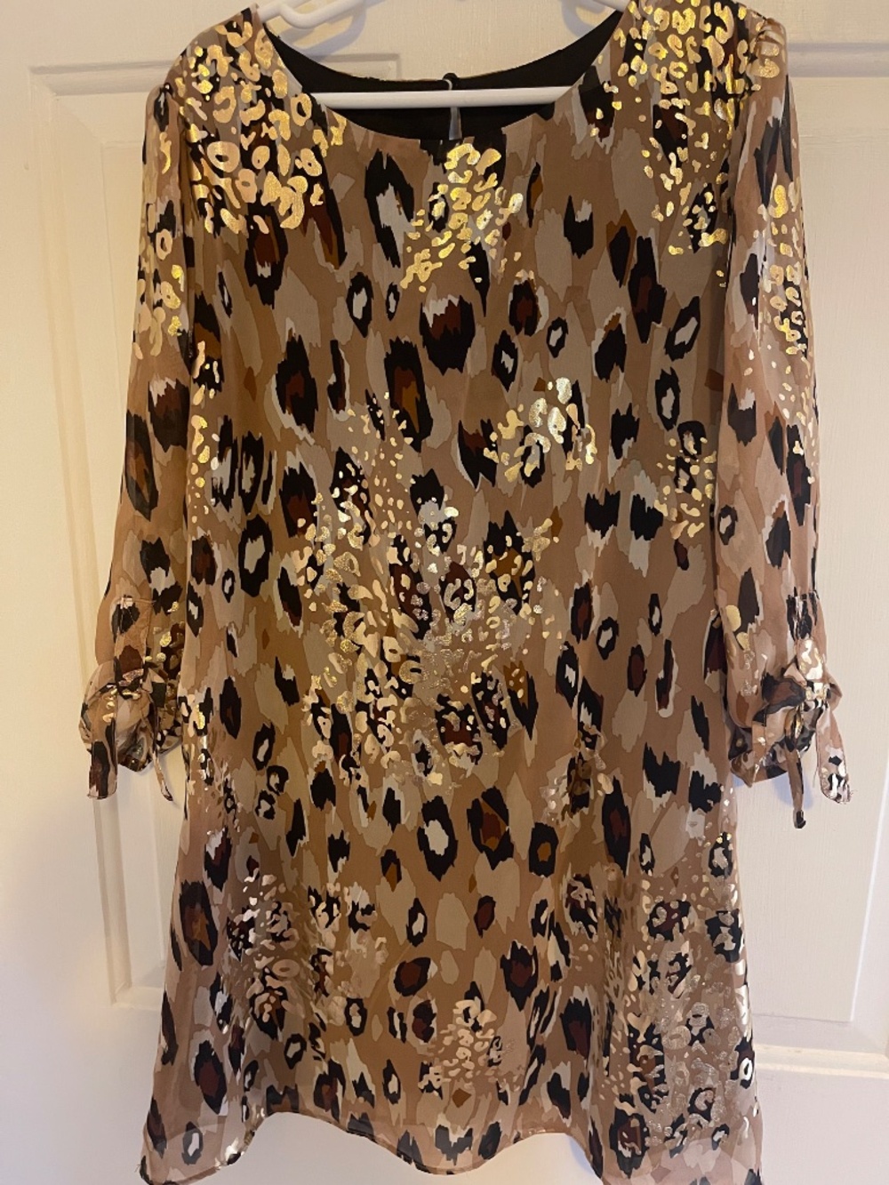 Amy Byer animal print Dress  Lined   Girls size 8